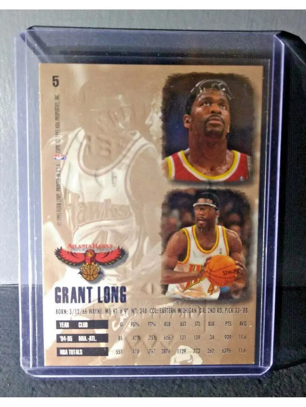 1995-96 Grant Long Fleer Ultra Gold Medallion #5 Basketball Card